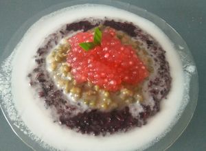 Foto resep Bubur ketan hitam,kacang hijau,dan sagu mutiara
