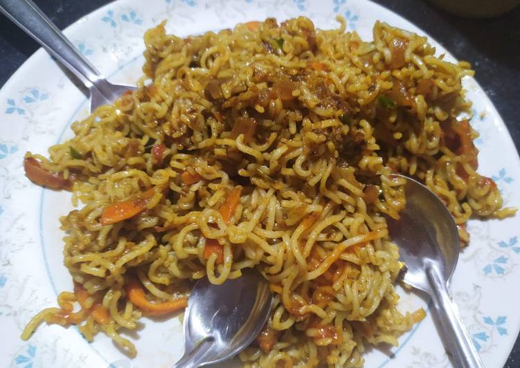 Steps to Make #GA4 Week 5 Spicy maggi in 10 Minutes for Young Wife