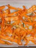 Chips de cascas de cenoura