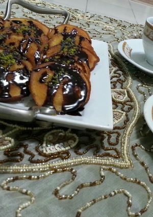 عکسی از دستور کیک قاشقی عصرانه