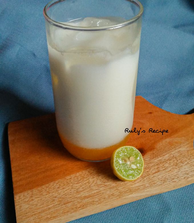 Foto resep Es Jeruk Susu Creamy