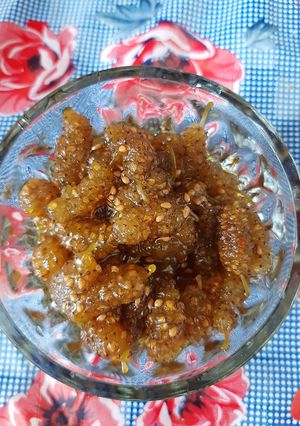 عکسی از دستور مربای توت سفید