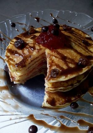 Foto resep Strawberry Pancake No Baking Powder/Soda