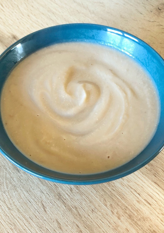 Una foto de Crema de coliflor