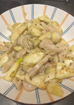 蒜香羅勒美人腿炒雞肉片 的食譜成品照片