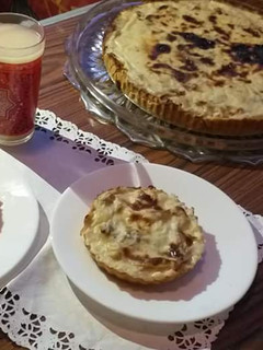 صورة لوصفة تارت باللحمة المفرومة والمشروم ولبشاميل