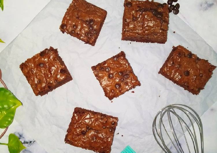 Resep: Brownies Panggang Shiny Crusty farah quinn
