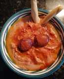 Hummus de picotas del Jerte