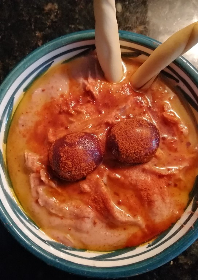 Una foto de Hummus de picotas del Jerte