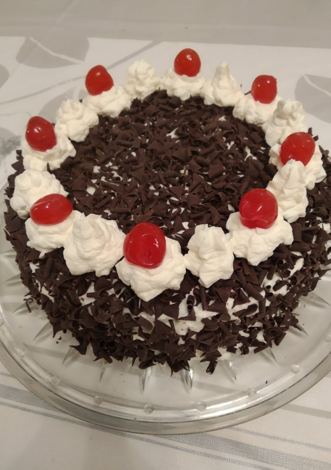 Una foto de Tarta selva negra con Thermomix