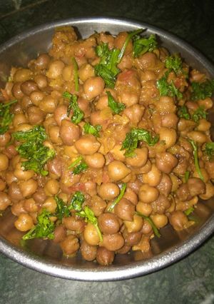 A picture of Masala chana.