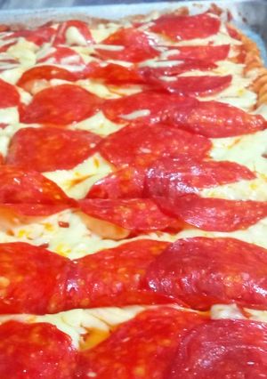 Una foto de Pizza
