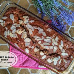 A picture of Healthy Banana Bread (no oil, no sugar).