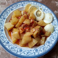 Aloo ki bhujia A picture of Aloo ki bhujia.