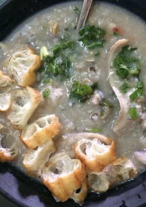 Hình của món Cháo thập cẩm bách hoa.