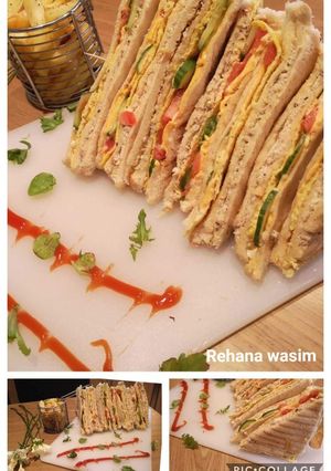 A picture of Club Sandwiches.