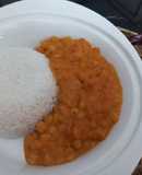 Garbanzos al curry con crema