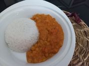 Una foto de crema de garbanzos