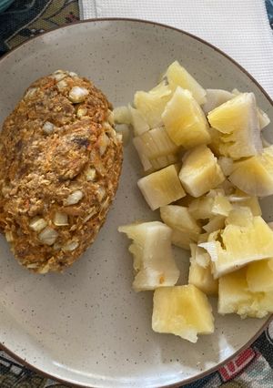 Una foto de Croquetas de Jurel, avena y Zanahoria al horno !