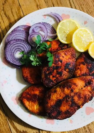 A picture of Tawa fish fry recipe.