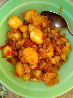 Foto resep Sambel kentang telur puyuh