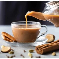 A picture of Karak tea (Kuwait).