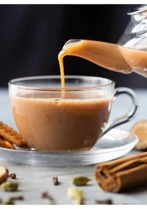 A picture of Karak tea (Kuwait).