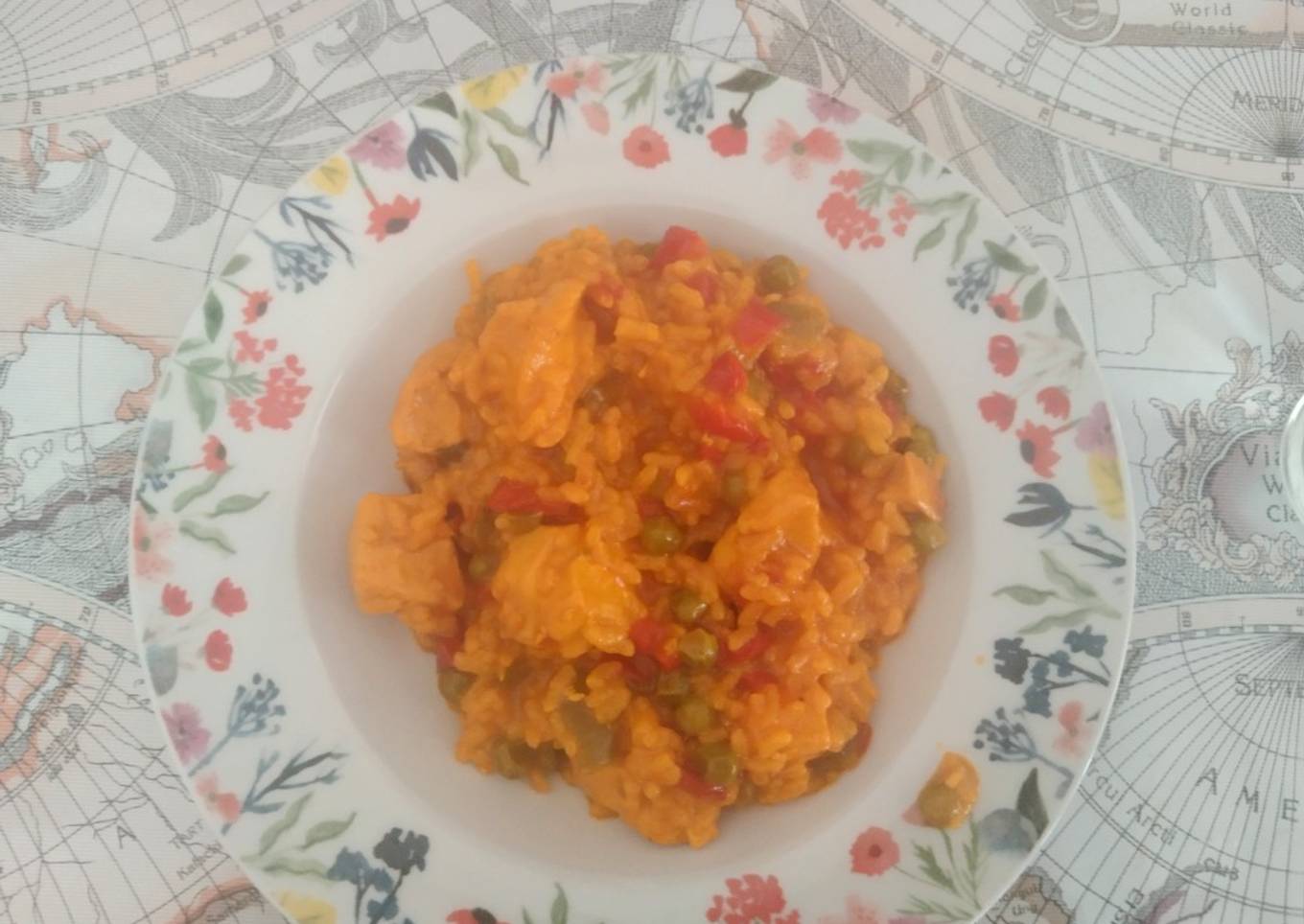 🥘🍗 Arroz con pollo en Moulinex Maxichef