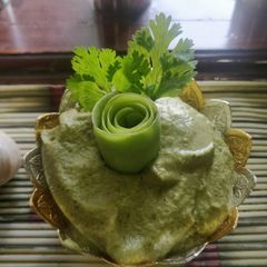 Bottle gourd(lauki) chilka chutney A picture of Bottle gourd(lauki) chilka chutney.
