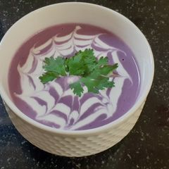 A picture of Purple cabbage soup.