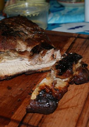 A picture of My Grilling Spot Roasted Pork Belly.