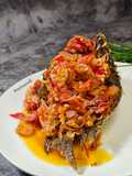 Ikan Mujaer Goreng Siram Sambal Kecombrang