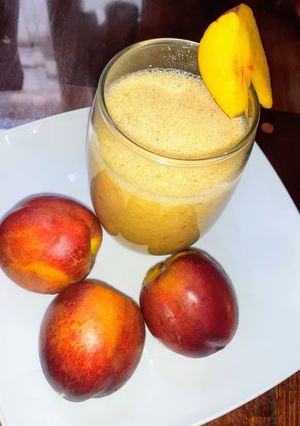 Una foto de Licuado de Pelon, Banana, Manzana y Naranja