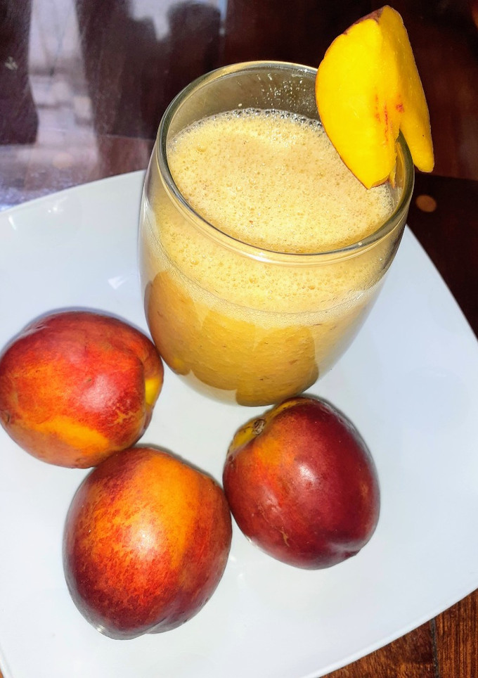Una foto de Licuado de Pelon, Banana, Manzana y Naranja