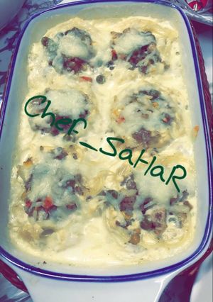 صورة لوصفة اعشاش المكرونة