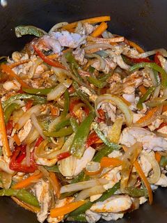 Una foto de Relleno para tacos de pollo fácil 🍗