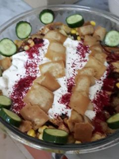 صورة لوصفة سلطة البطاطس والباذنجان😌👌