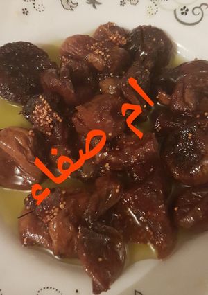 صورة لوصفة تين مجفف بالزيت زيتون