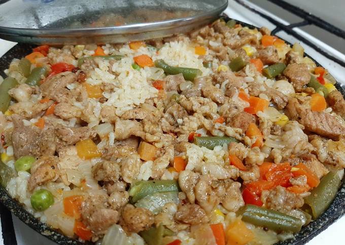 Ароматный рис на сковородке рецепт – Китайская кухня: Основные блюда. «Еда»