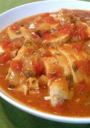 A picture of Boneless Chicken Cacciatore Crockpot.