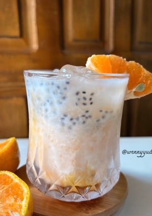 Foto resep Orange Honey Latte Ice