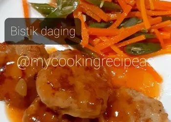 Resep Terbaru Bistik daging yummy! (With detail) Lezat Mantap