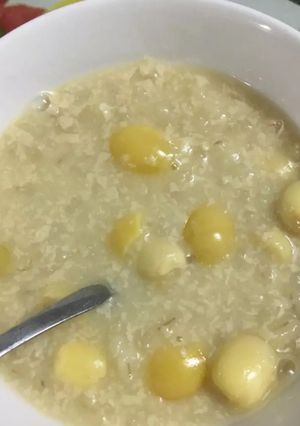 Hình của món Chè tàu hủ ky bạch quả hạt sen.