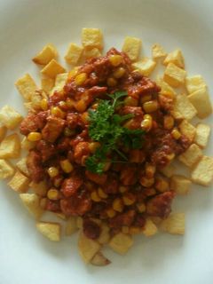 Paradicsomos kukoricás csirkemell recept fotója