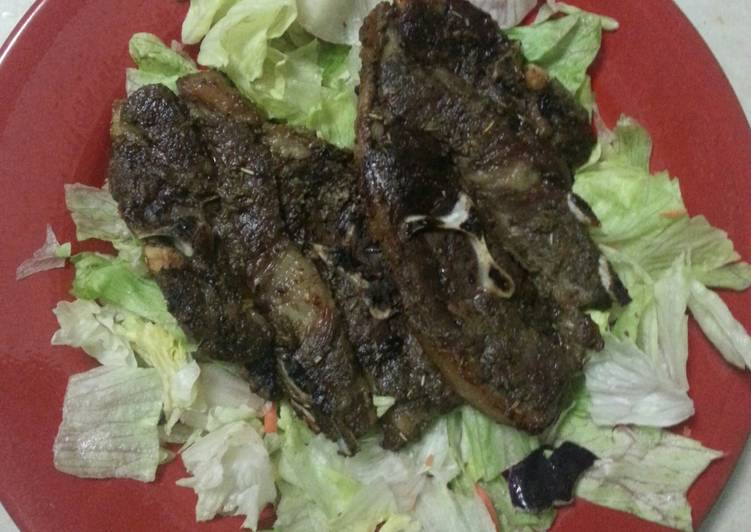 Resep Rosemary and Garlic Lamb Steak / Steak Kambing Anti Gagal
