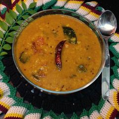 A picture of Andhra Style Tomato dal/Tomato Pappu.