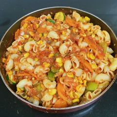 Italian veg macaroni A picture of Italian veg macaroni.