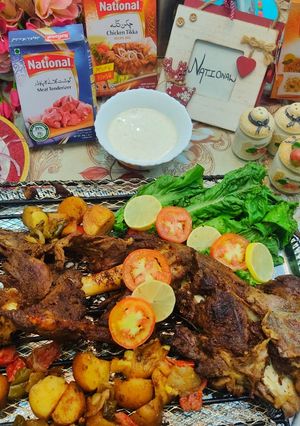 A picture of Roasted Raan.