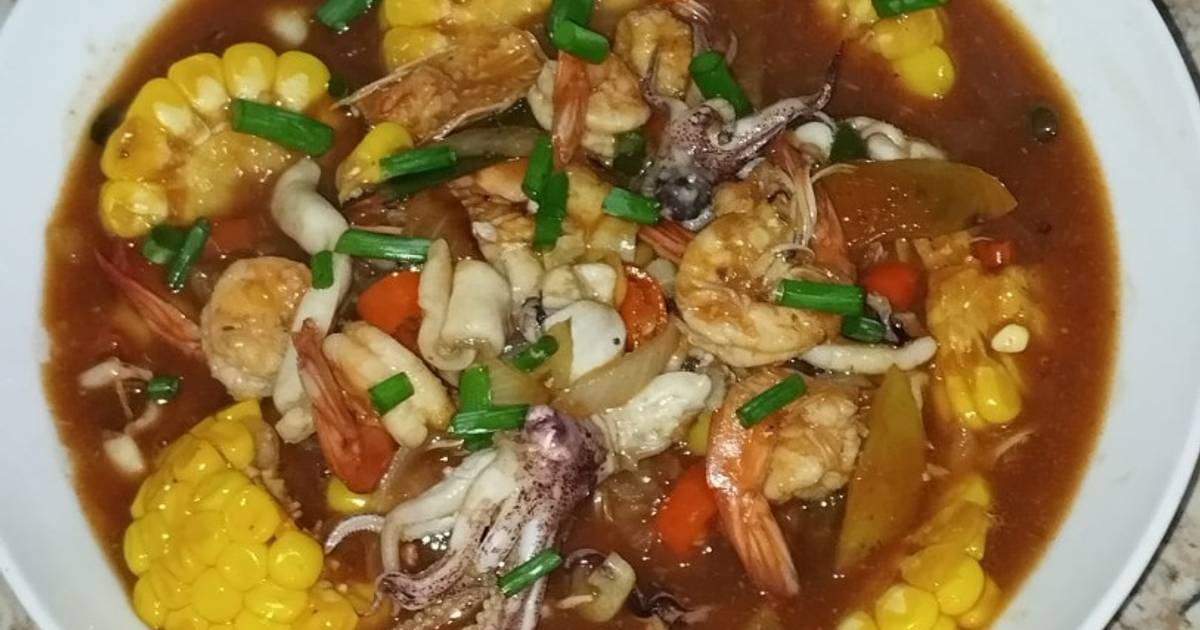 Resep Cumi Udang Jagung Asam Manis Pedas Dijamin Nikmat dan Mudah