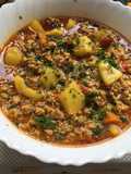 Guiso de carne molida y papas